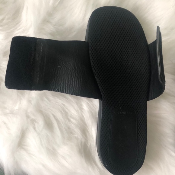 Prada Men's Slides Black Size 6 Velcro Fastener. - Picture 8 of 13